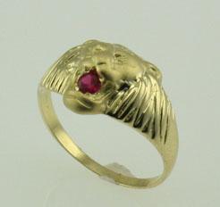 sello leon oro plata